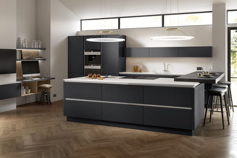 Chippendale Kitchens - Oblique Painted Anthracite
