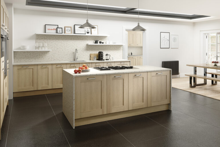Chippendale Kitchens - Sand and Oak Wood Shaker