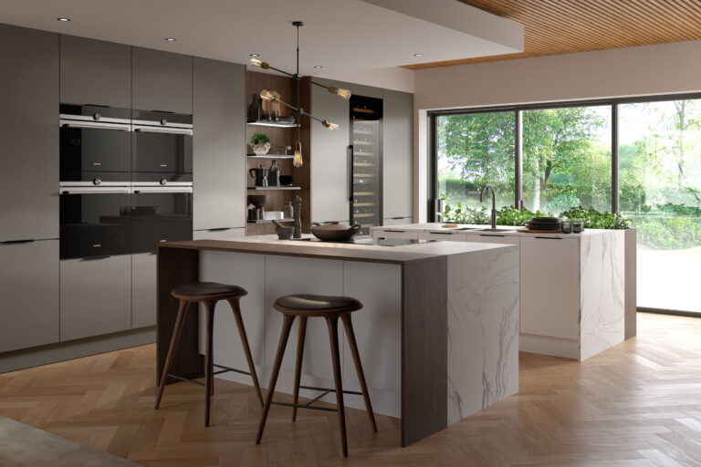 Chippendale Kitchens - Super Matt Cotton and Clay